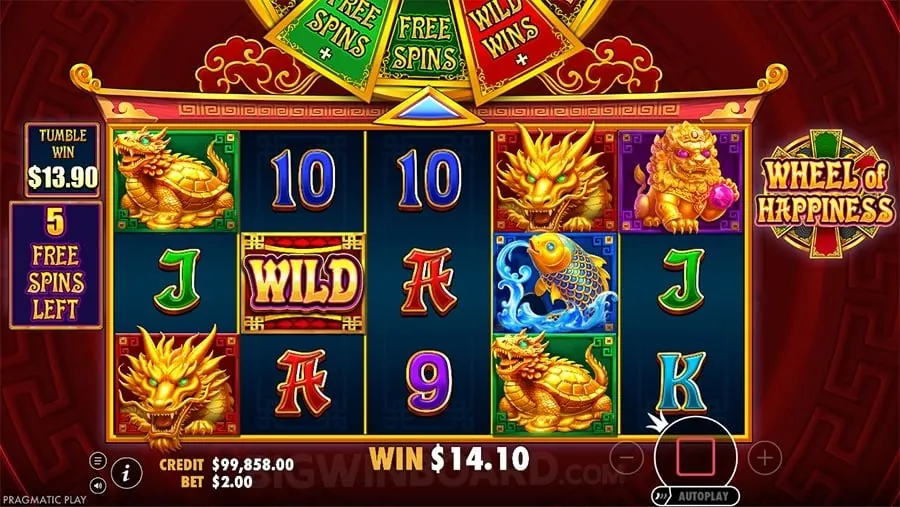 Vibrant online casino with slot machines and table games